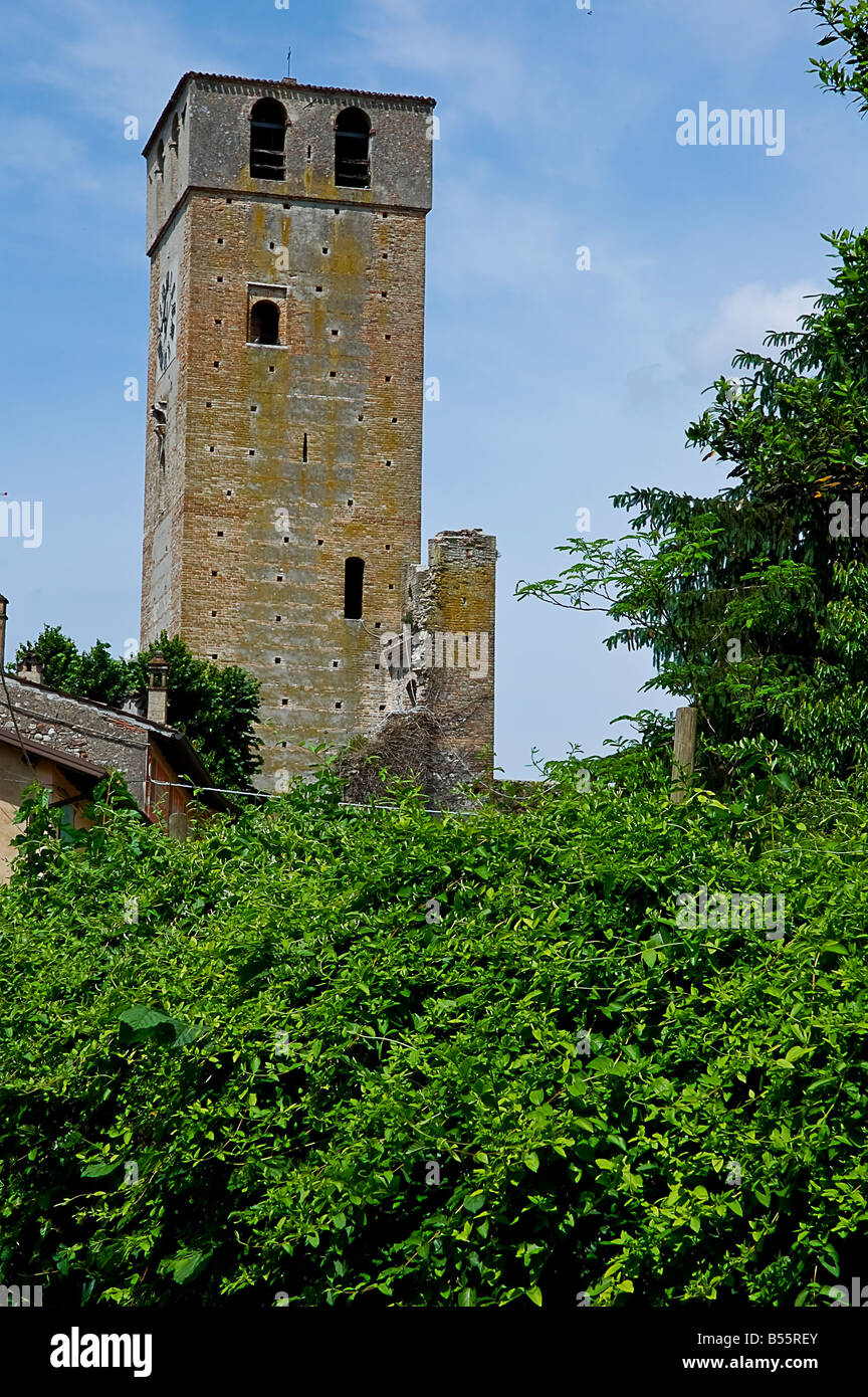 The old tower of Castellaro Lagusello Monzambano Mantova Italy Stock Photo