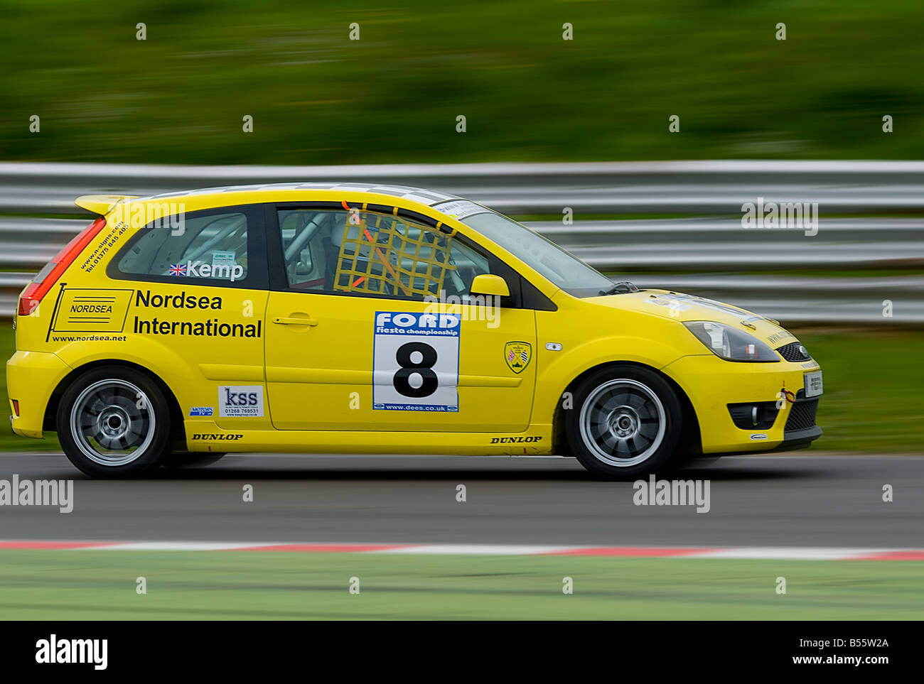 Ford Fiesta racing at snetterton norfolk 2008 Stock Photo - Alamy