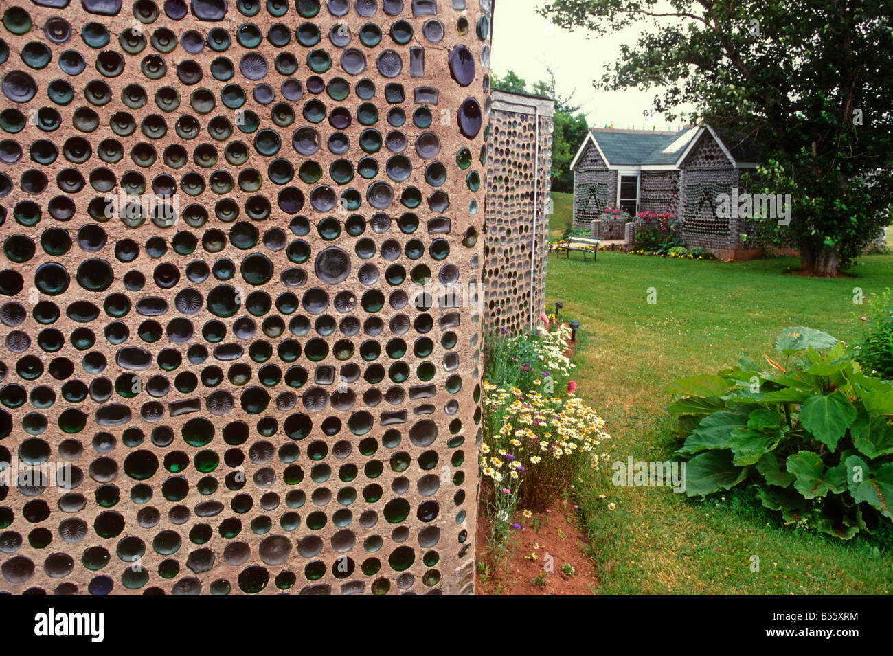 Bottle houses CapEgmont Prince Edward Island Stock Photo Alamy