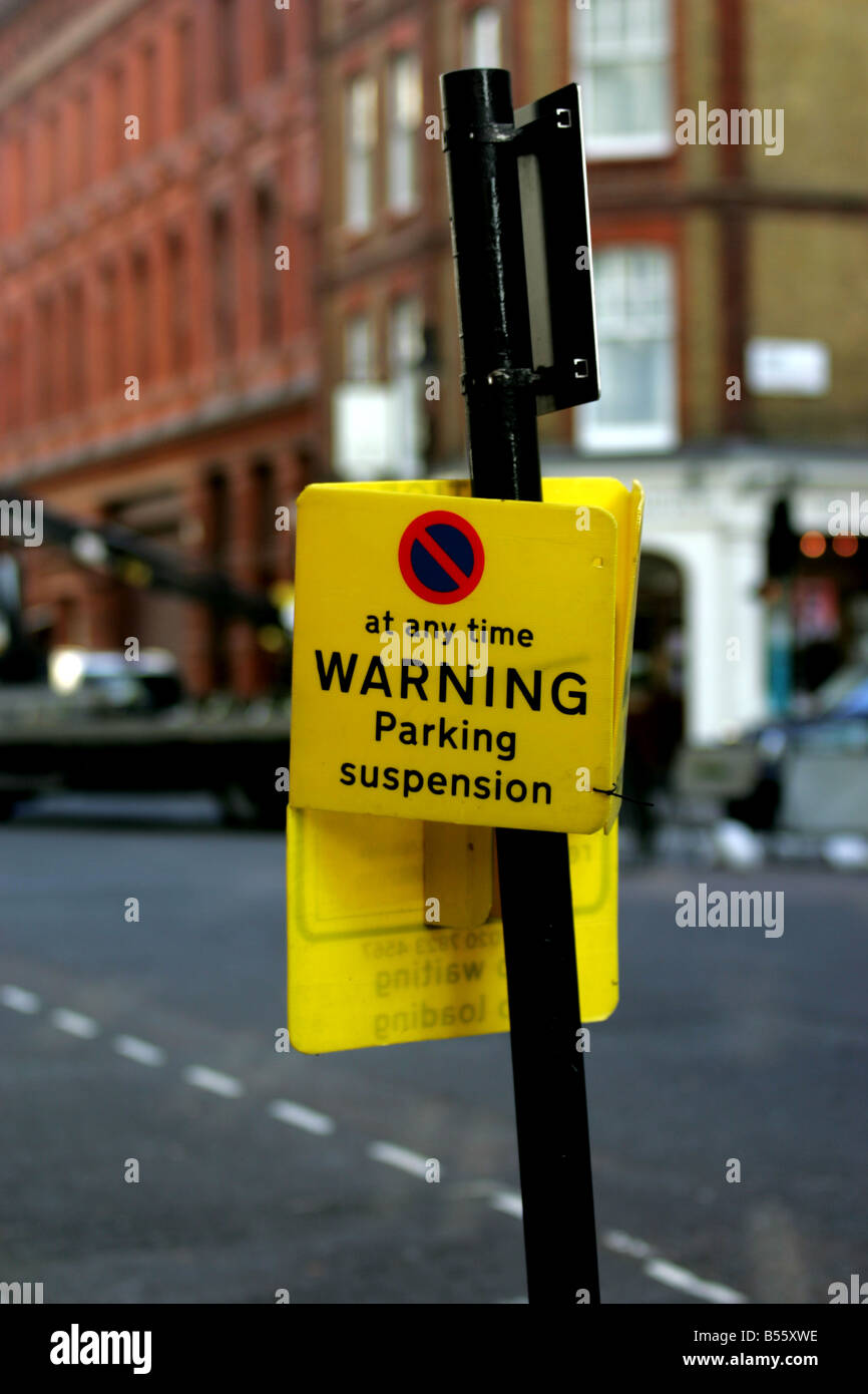 Parking suspension sign hires stock photography and images Alamy