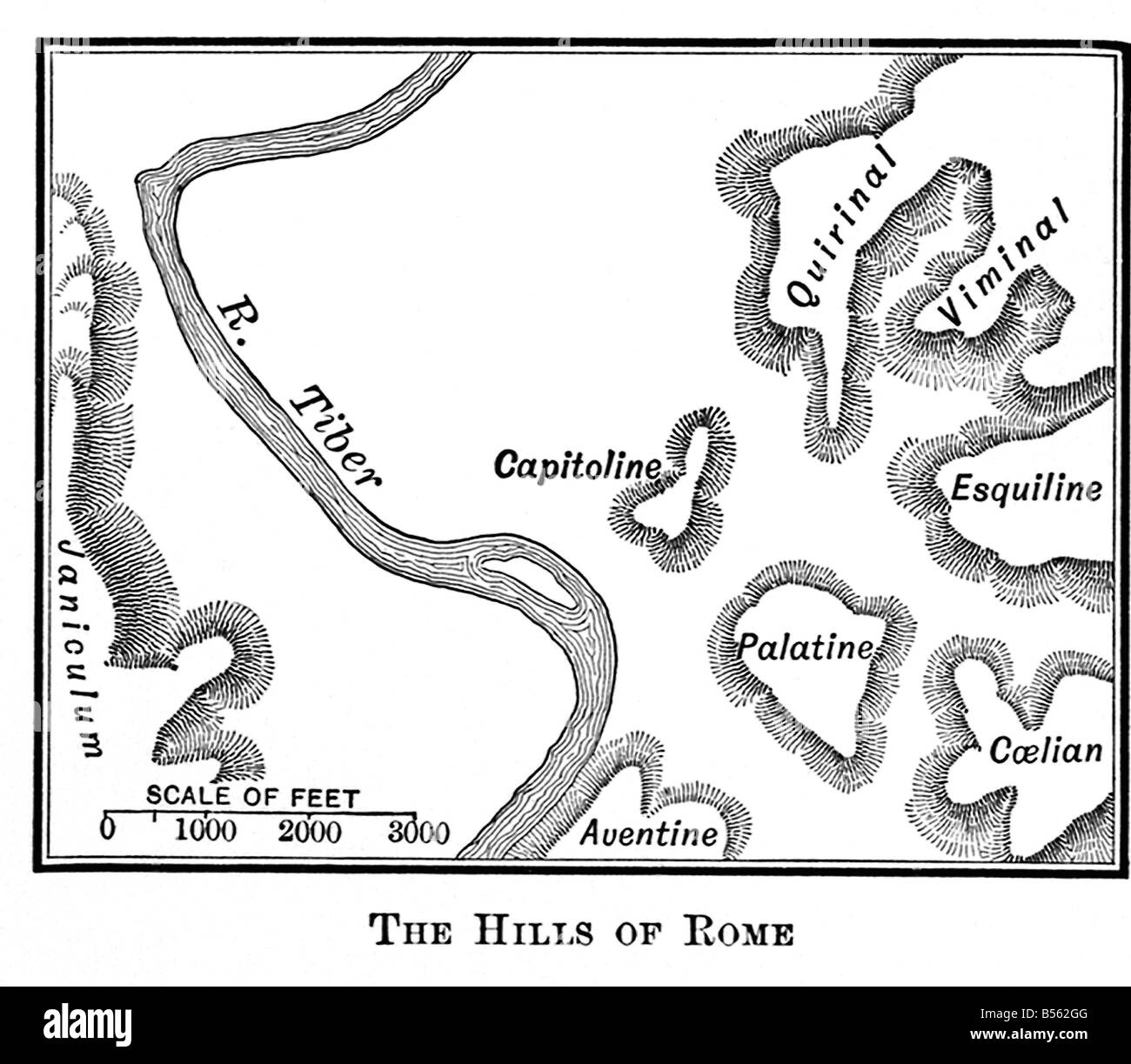 River tiber map hires stock photography and images Alamy
