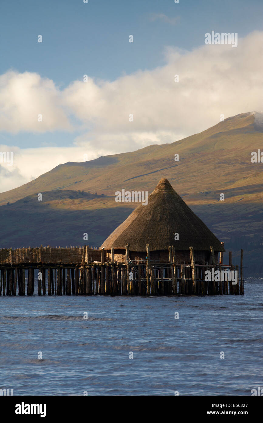 Scottish Crannog Centre, Loch Tay, Scotland Stock Photo