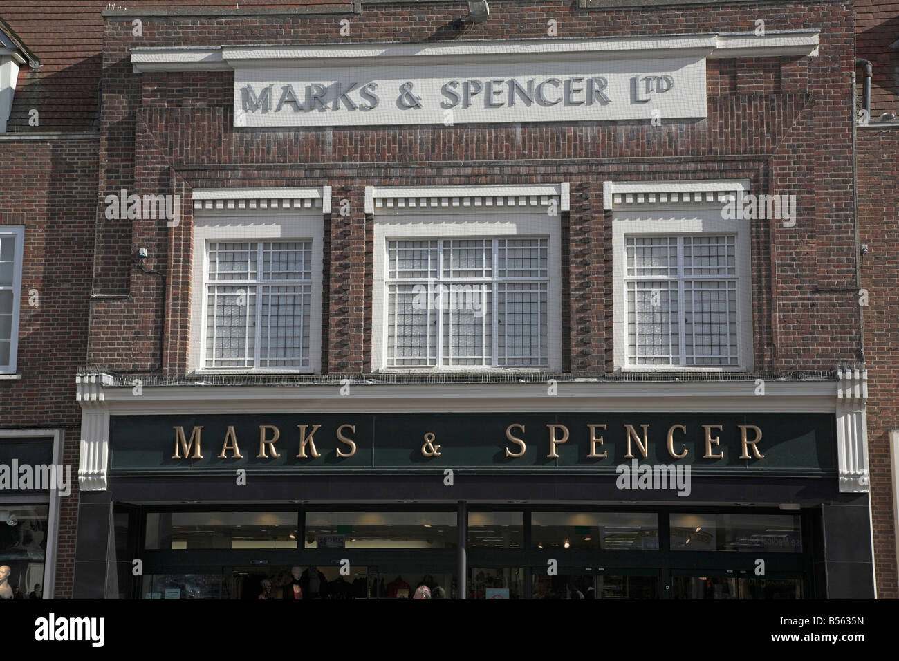 Marks and Spencer department store Bury St Edmunds Suffolk England