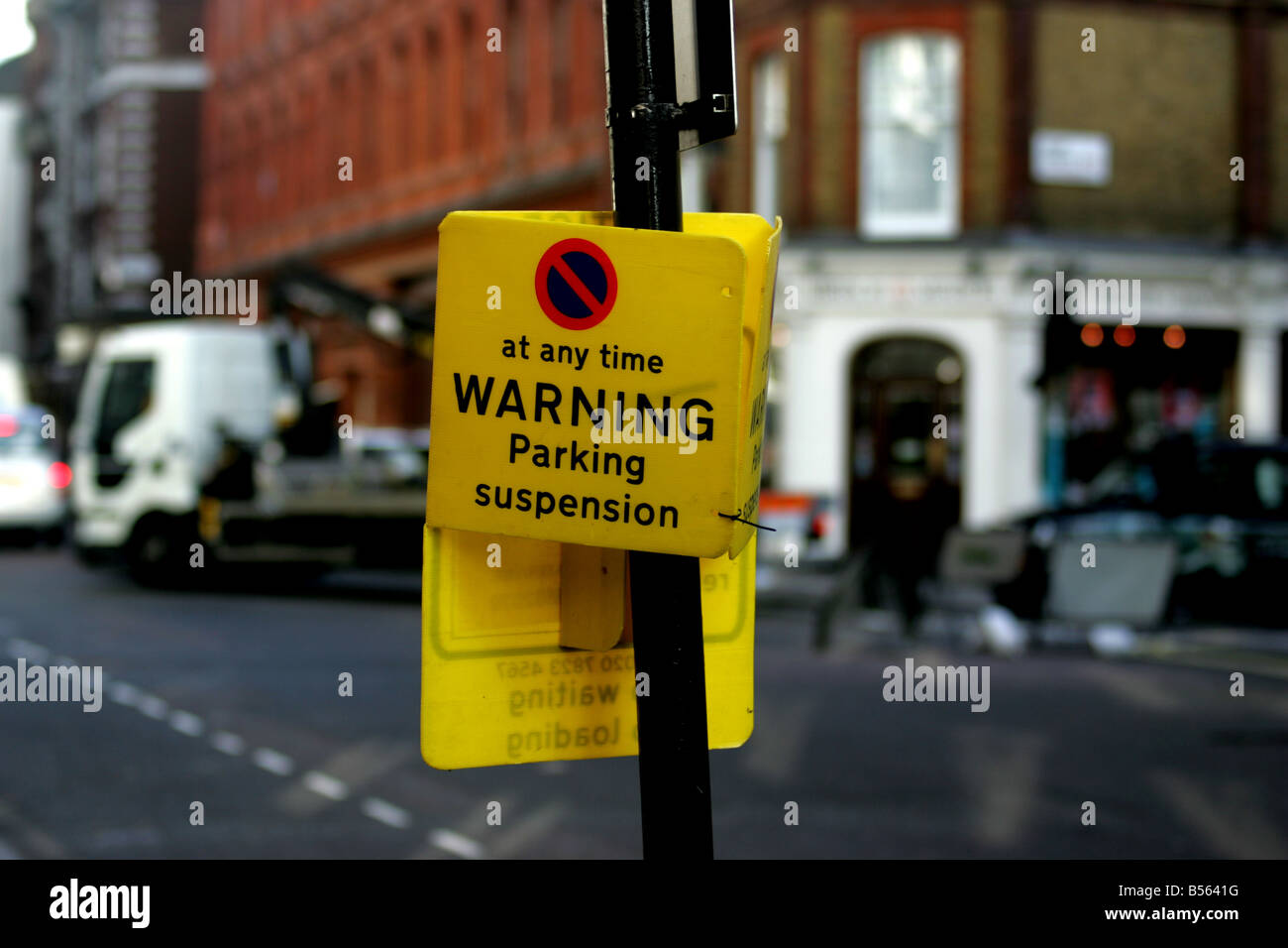 Parking suspension sign hi-res stock photography and images - Alamy