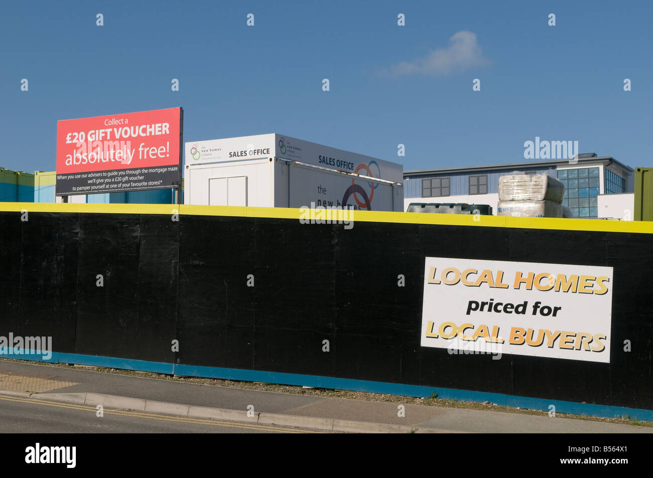 Low cost housing development, St Austell, Cornwall Stock Photo