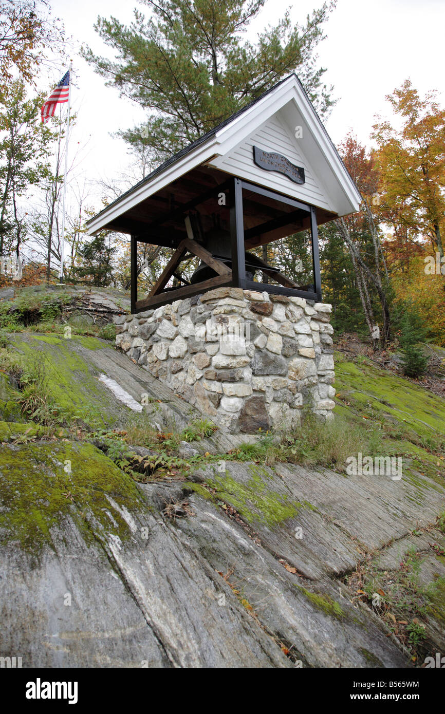 Bell at Groton School House in Groton New Hampshire USA which is part