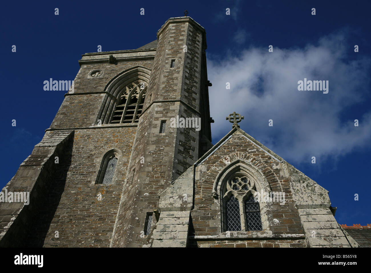 The church at St Michael Penkevil near Tregothnan Cornwall England UK
