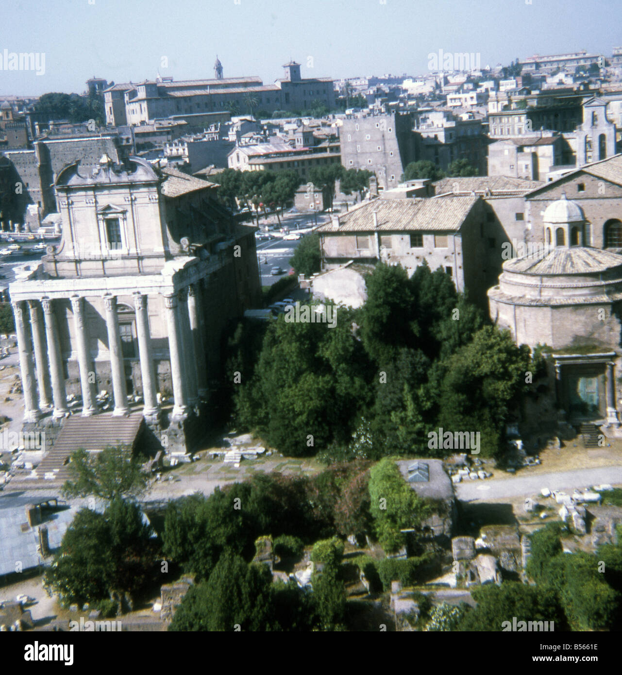Roman Forum from Palatine Hill Stock Photo - Alamy