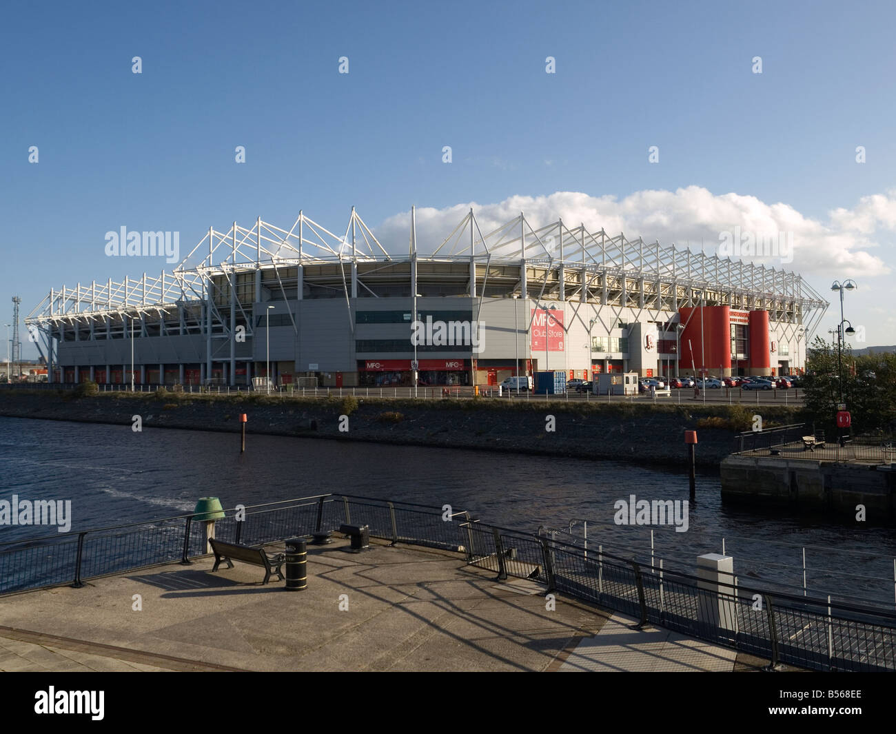 The Riverside stadium of Premier League Middlesbrough Football Club, by