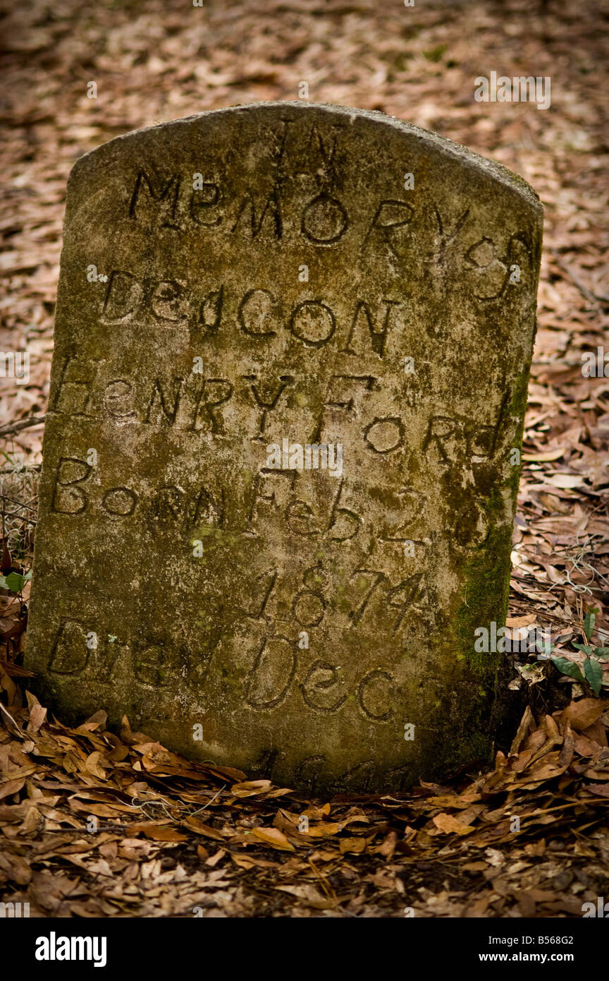 Hilton head cemetery Stock Photo