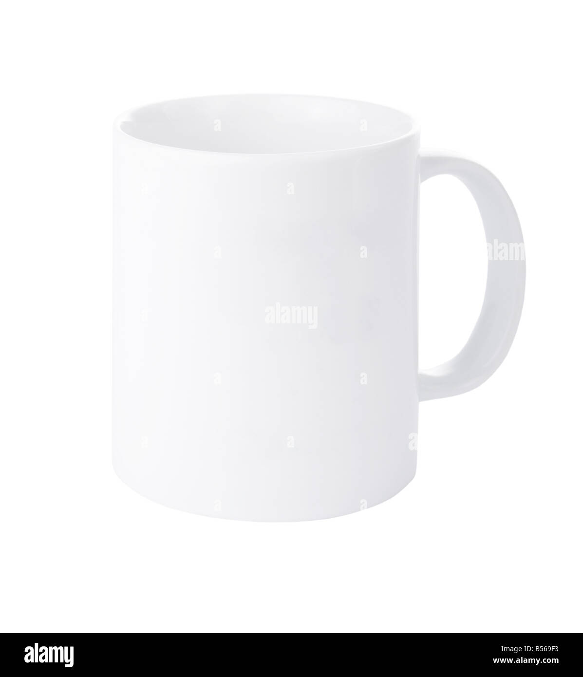 White mug isolated on white background Stock Photo