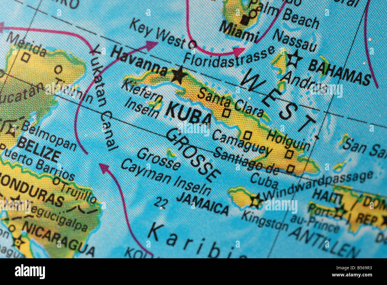 Map of cuba and florida hires stock photography and images Alamy