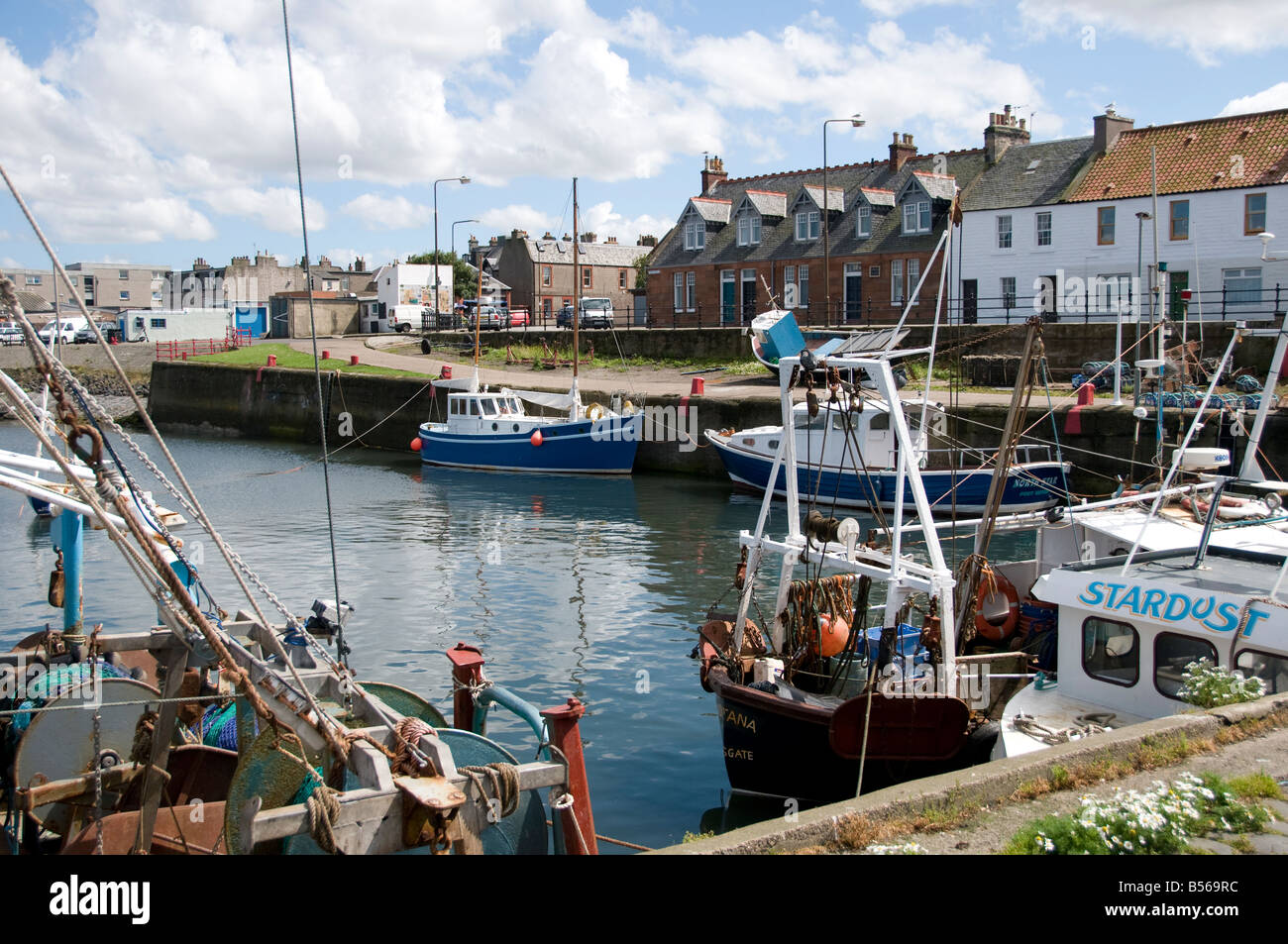 Port Seton Harbour East Lothian Scotland Stock Photo