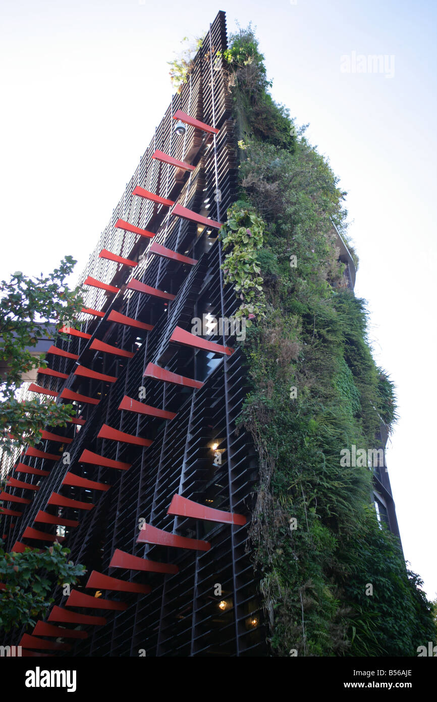 Vertical garden on the Museé de Quai Branli Paris France Stock Photo