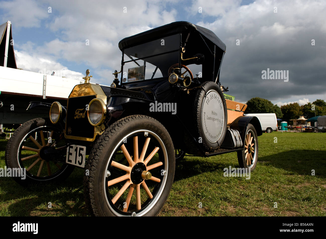 Completely restored Ford T from 1915 The ingine is running perfectly and all parts used for restoring it are original parts Stock Photo