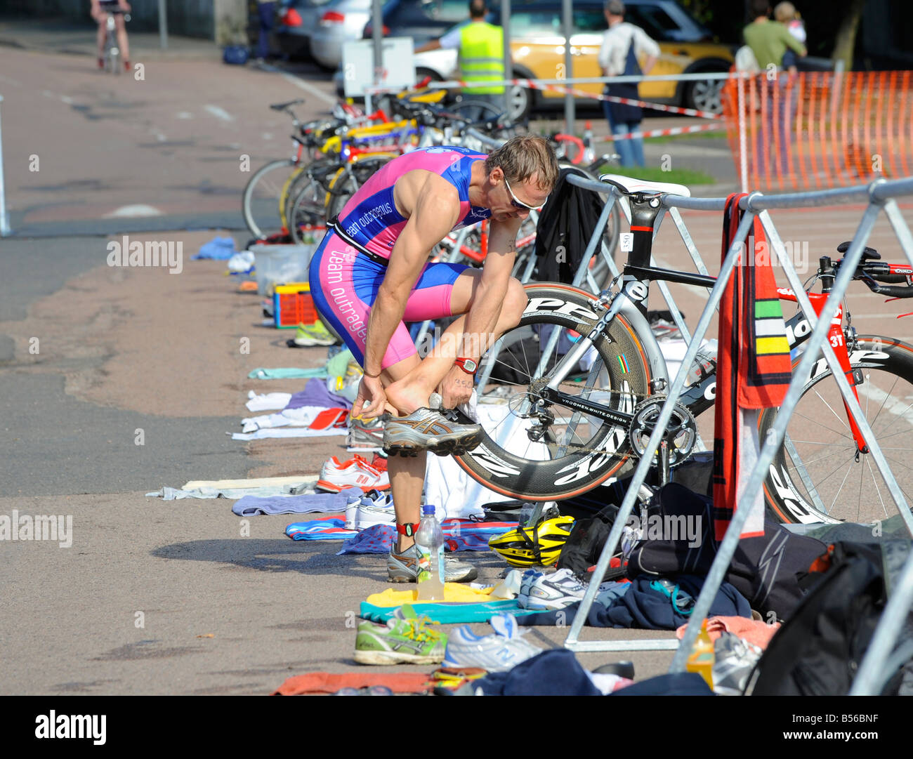 Triathlete triathlon run lycra hires stock photography and images Alamy