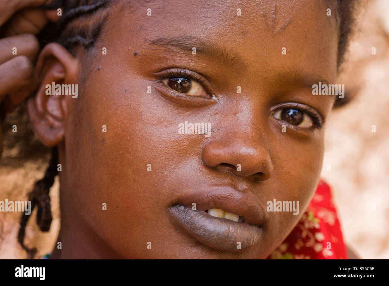 Fulani tribe woman tattoo hi-res stock photography and images - Alamy