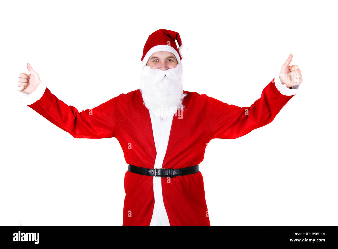 Cheering Santa Stock Photo