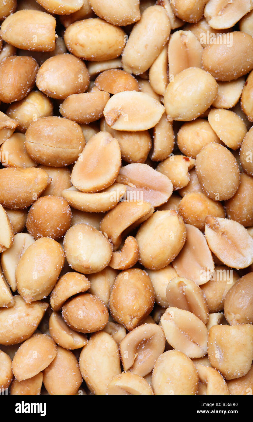 Salted peanuts Stock Photo