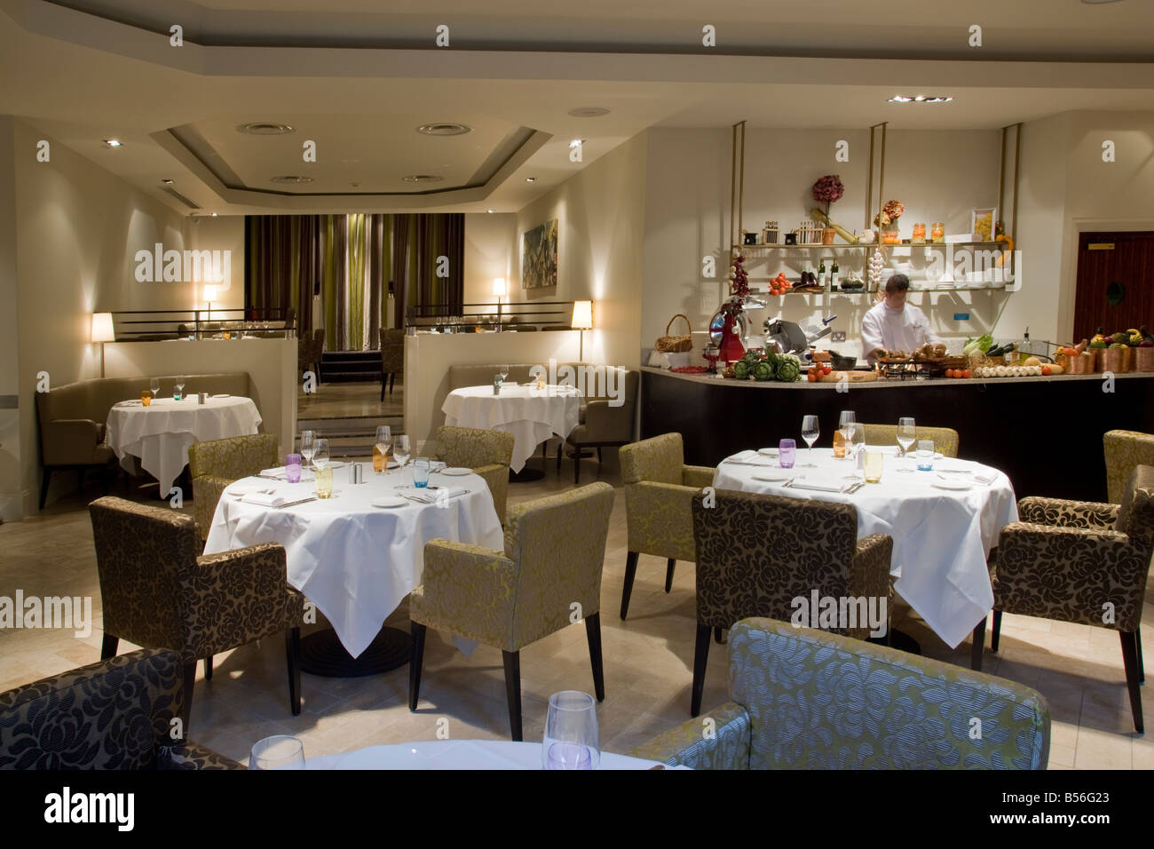 Avista Restaurant Mayfair London Stock Photo Alamy