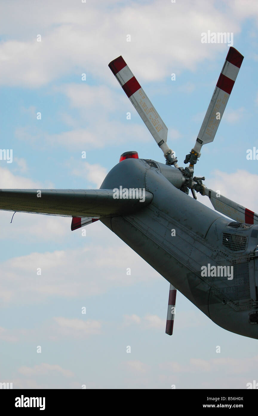 Seahawk helicopter rear rotor assembly Stock Photo Alamy