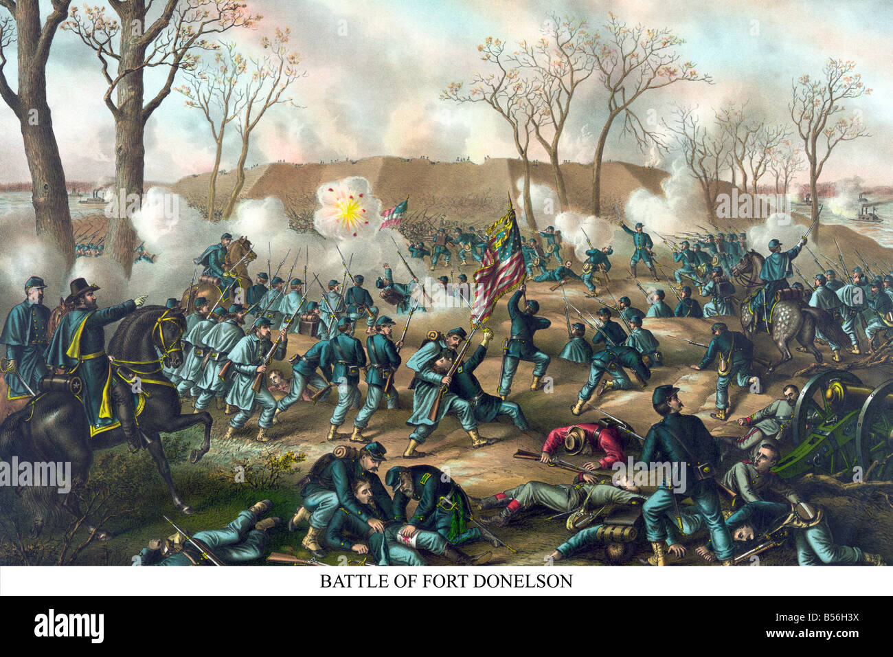 Battle of Ft. Donelson Stock Photo