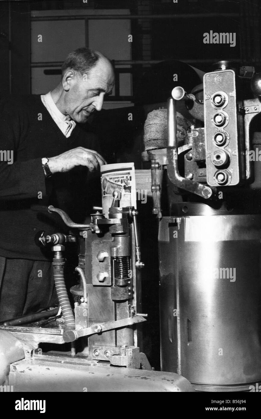 Platemaking for the Daily Mirror Newspaper at Geraldine House in London