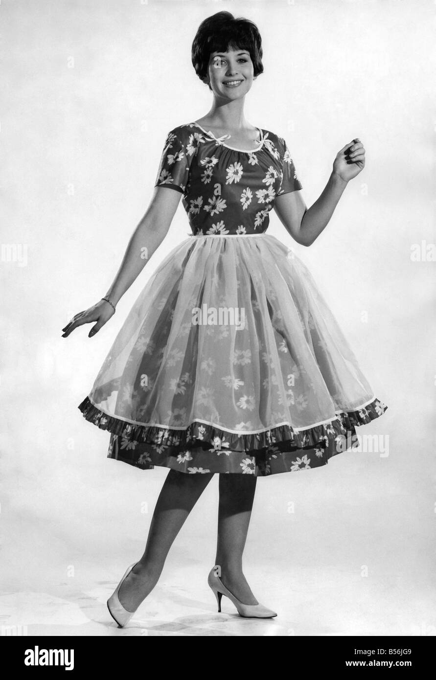 Reveille fashions: Ann Cave. July 1961 P008774 Stock Photo - Alamy