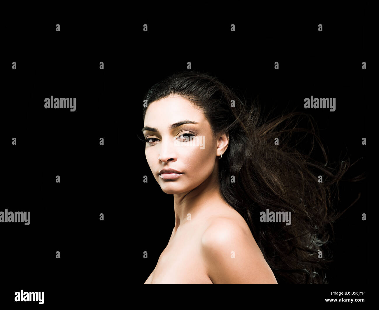 Portrait of a young woman Stock Photo - Alamy