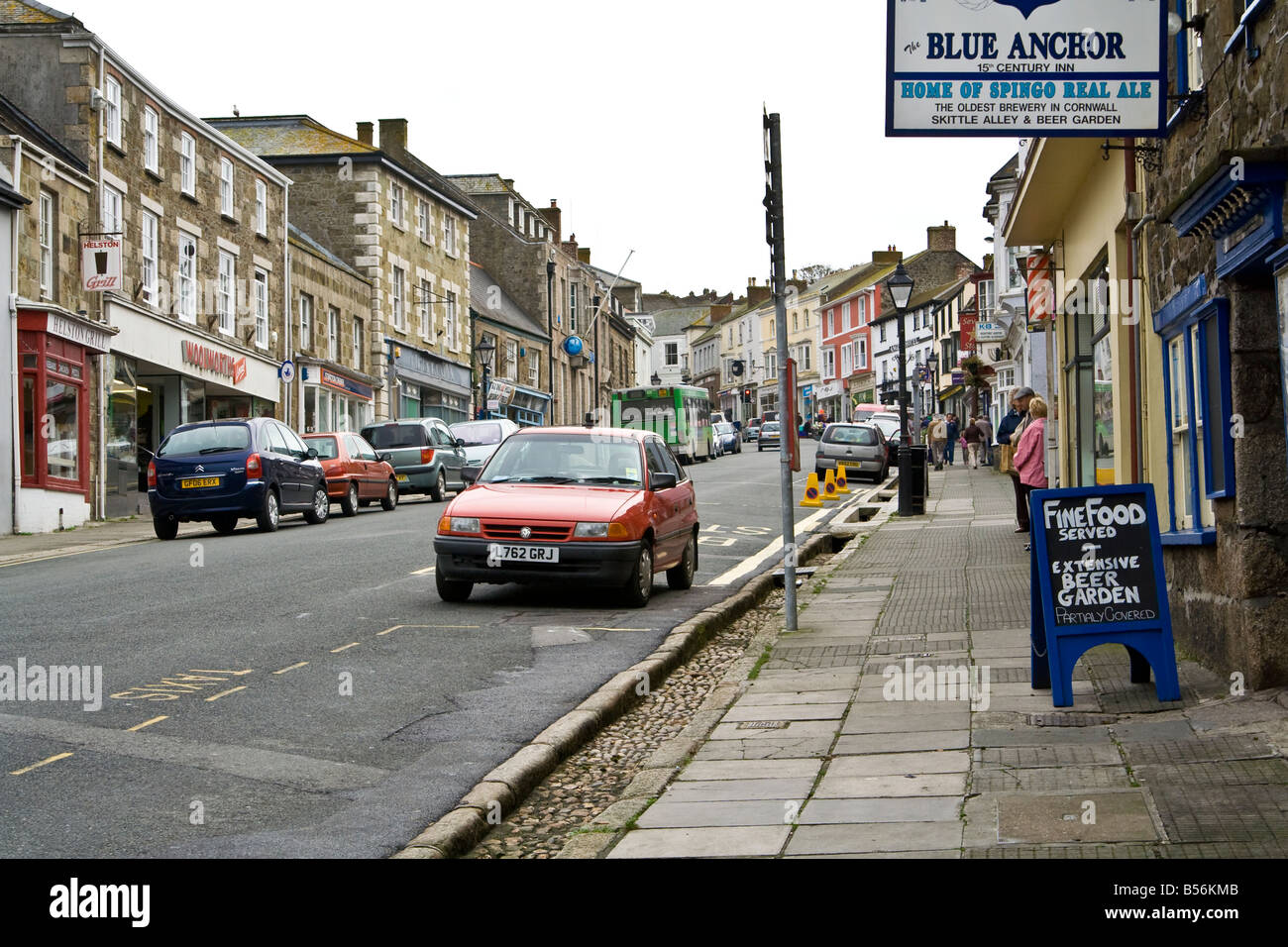 Helston, Cornwall, UK. Stock Photo