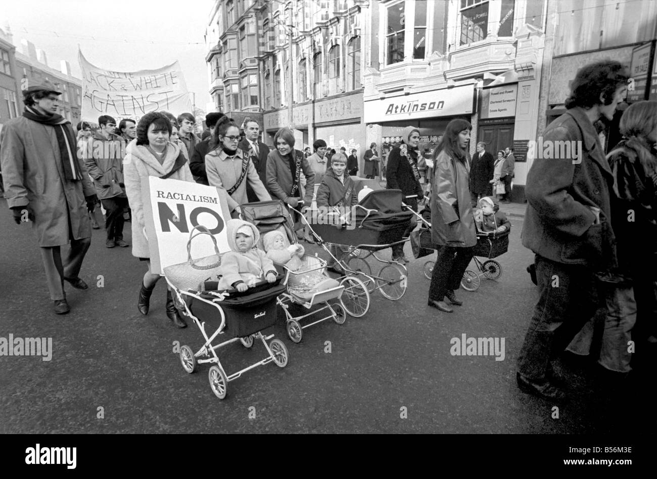 South Africa Rugby Union tour Cardiff v Springboks Demonstrations