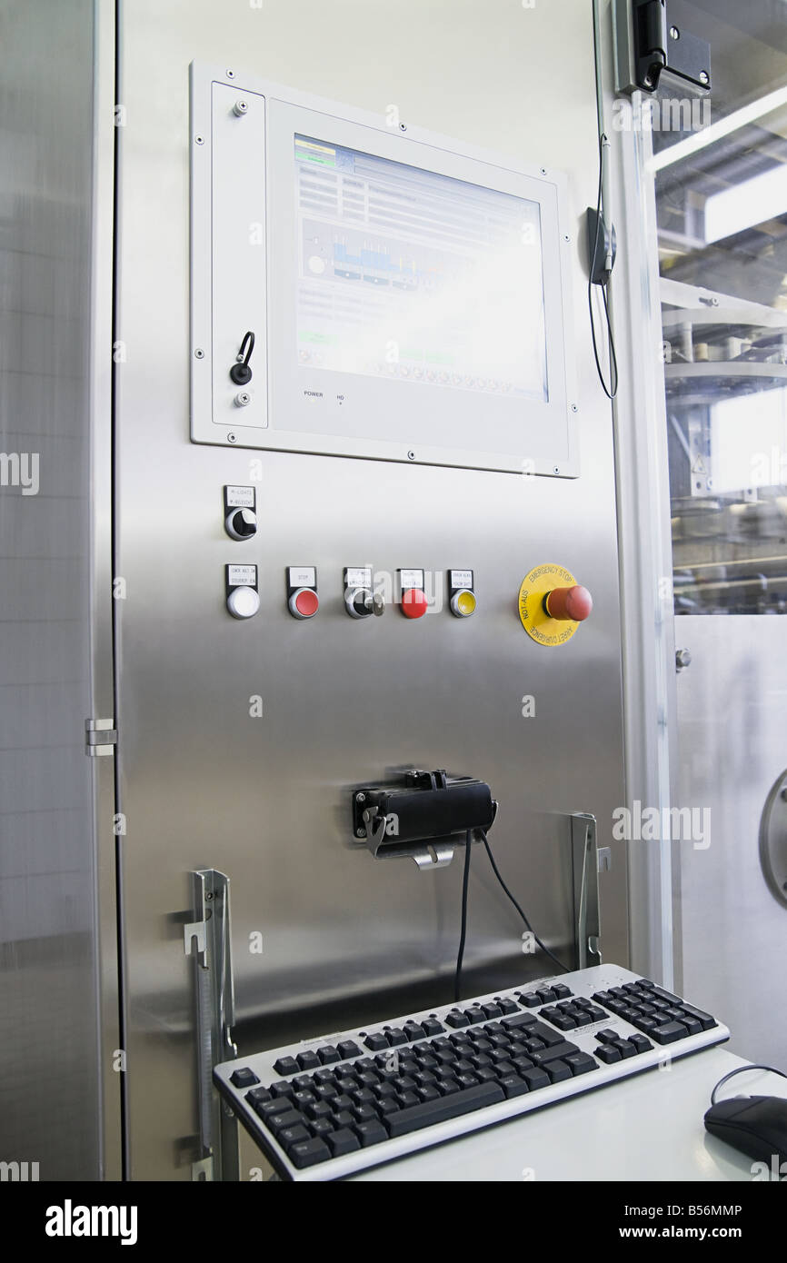 Computer equipment in a factory Stock Photo Alamy