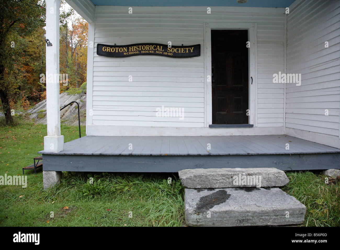 Groton School House in Groton New Hampshire USA which is part of scenic