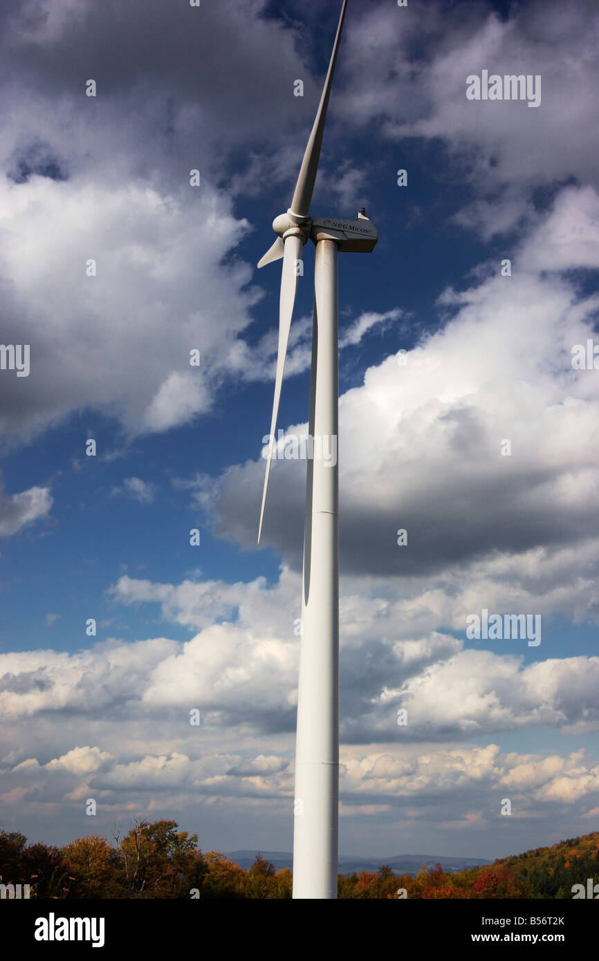 Mountaineer Wind Energy Center wind turbines on Backbone Mountain Tucker County West Virginia