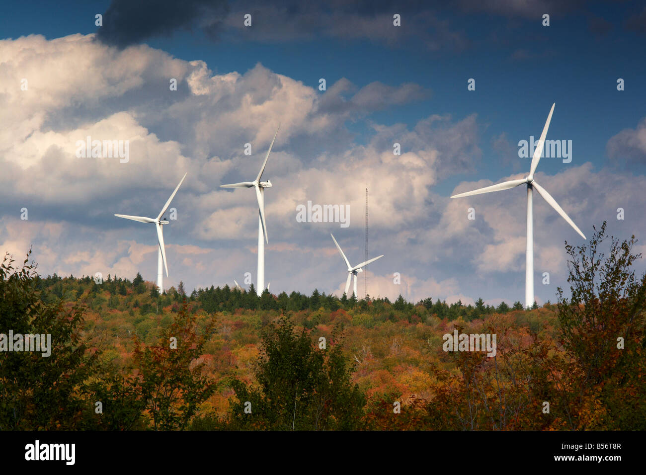 Mountaineer Wind Energy Center wind turbines on Backbone Mountain Tucker County West Virginia