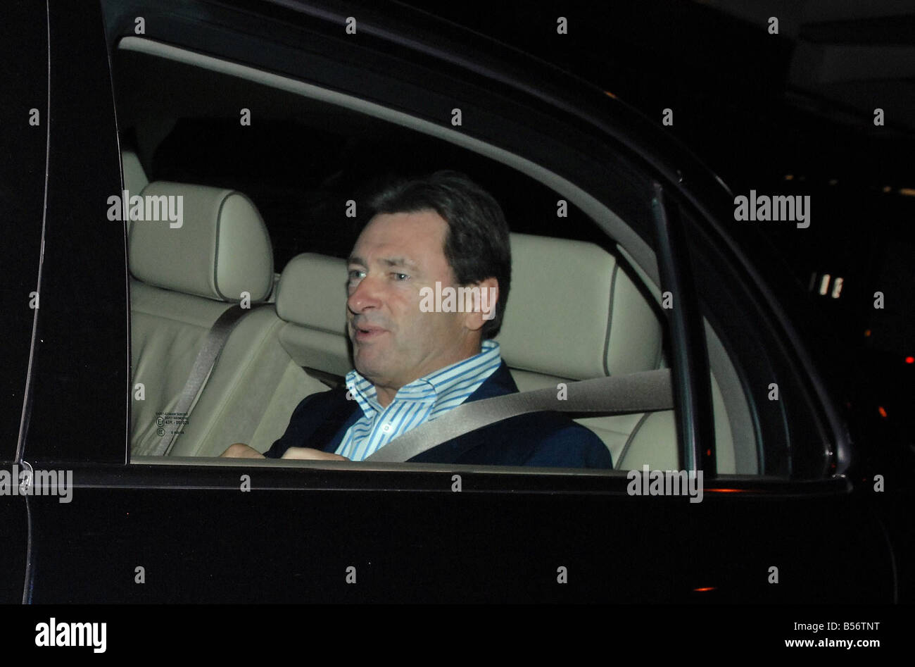 Alan Titchmarsh leaves BBC Headquarters in White City West London Stock Photo