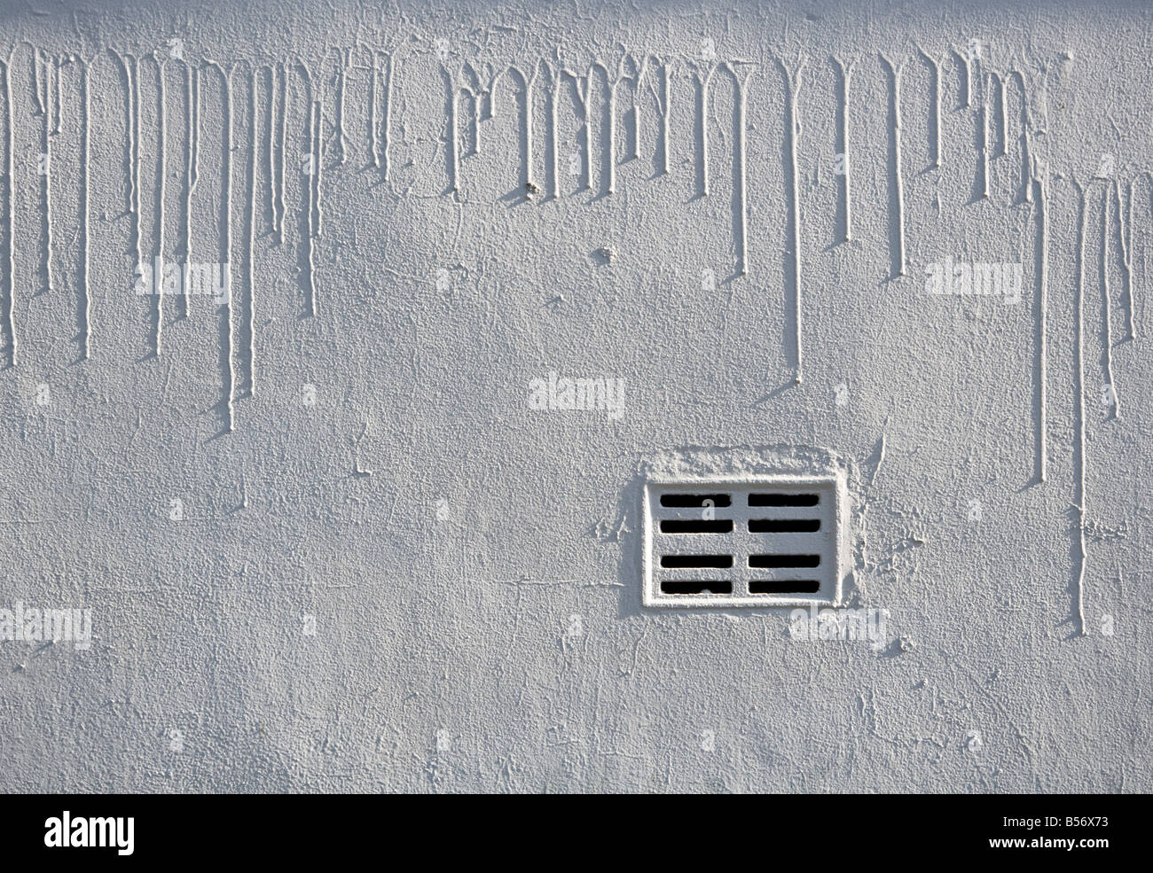 Ventilation grill in white wall Stock Photo