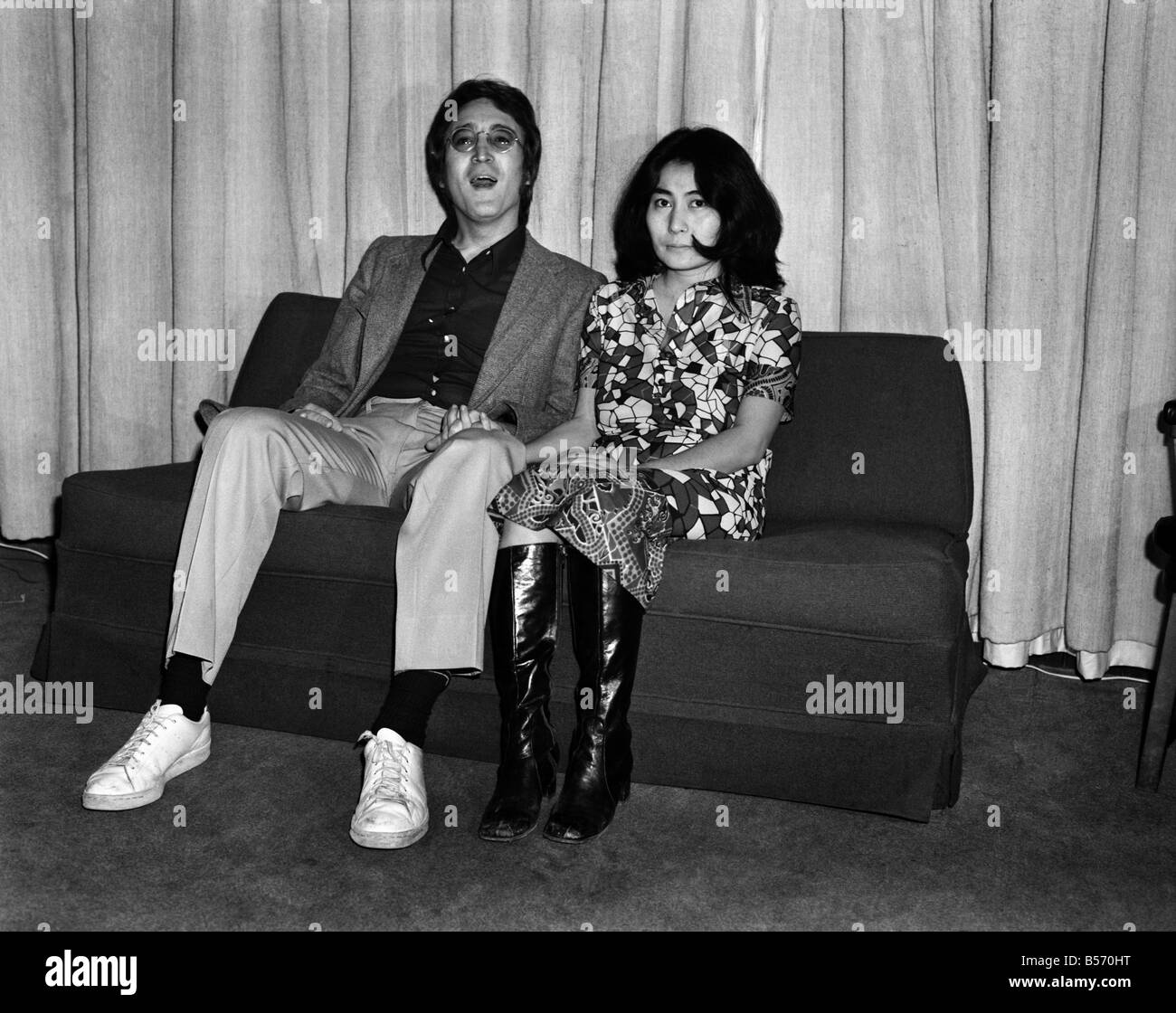 John lennon 1971 Black and White Stock Photos & Images - Alamy