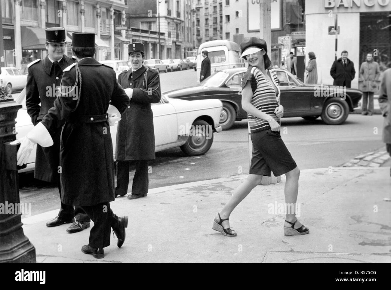 1975 the outfit is for spring summer hi-res stock photography and