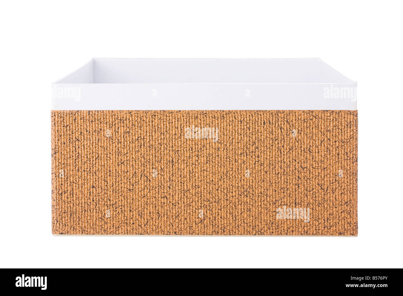 Open decorative box isolated on a white background Stock Photo