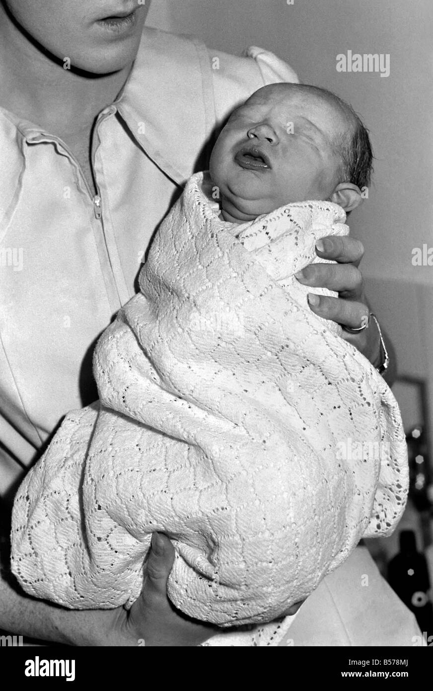 New Year babies at St. Teresa's Wimbledon. A new baby boy for Maureen and Peter Hannam. He