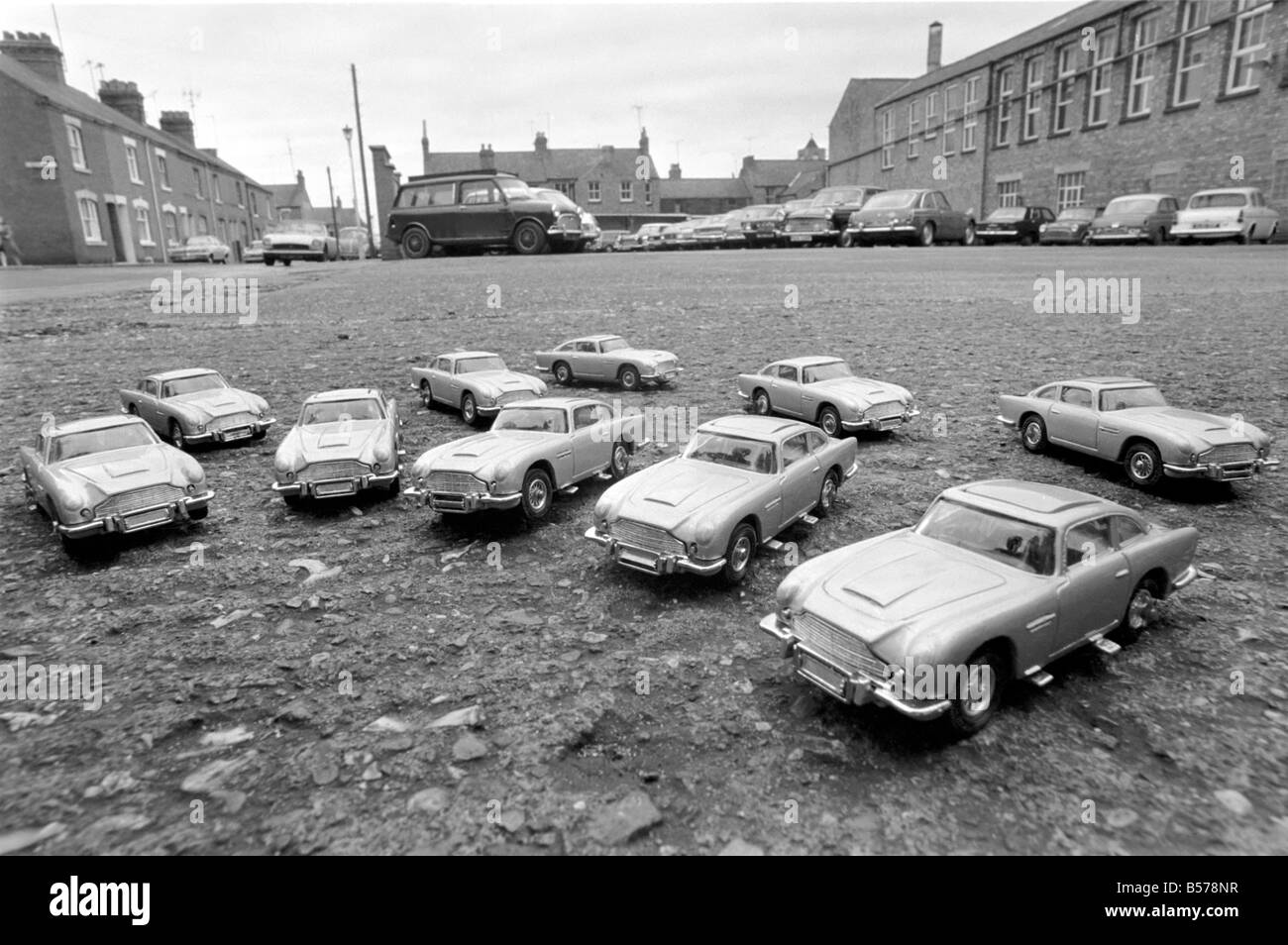 Aston Martin's toy cars being produced at Corgi's Swansea factory. January 1975 75-00034-003 Stock Photo