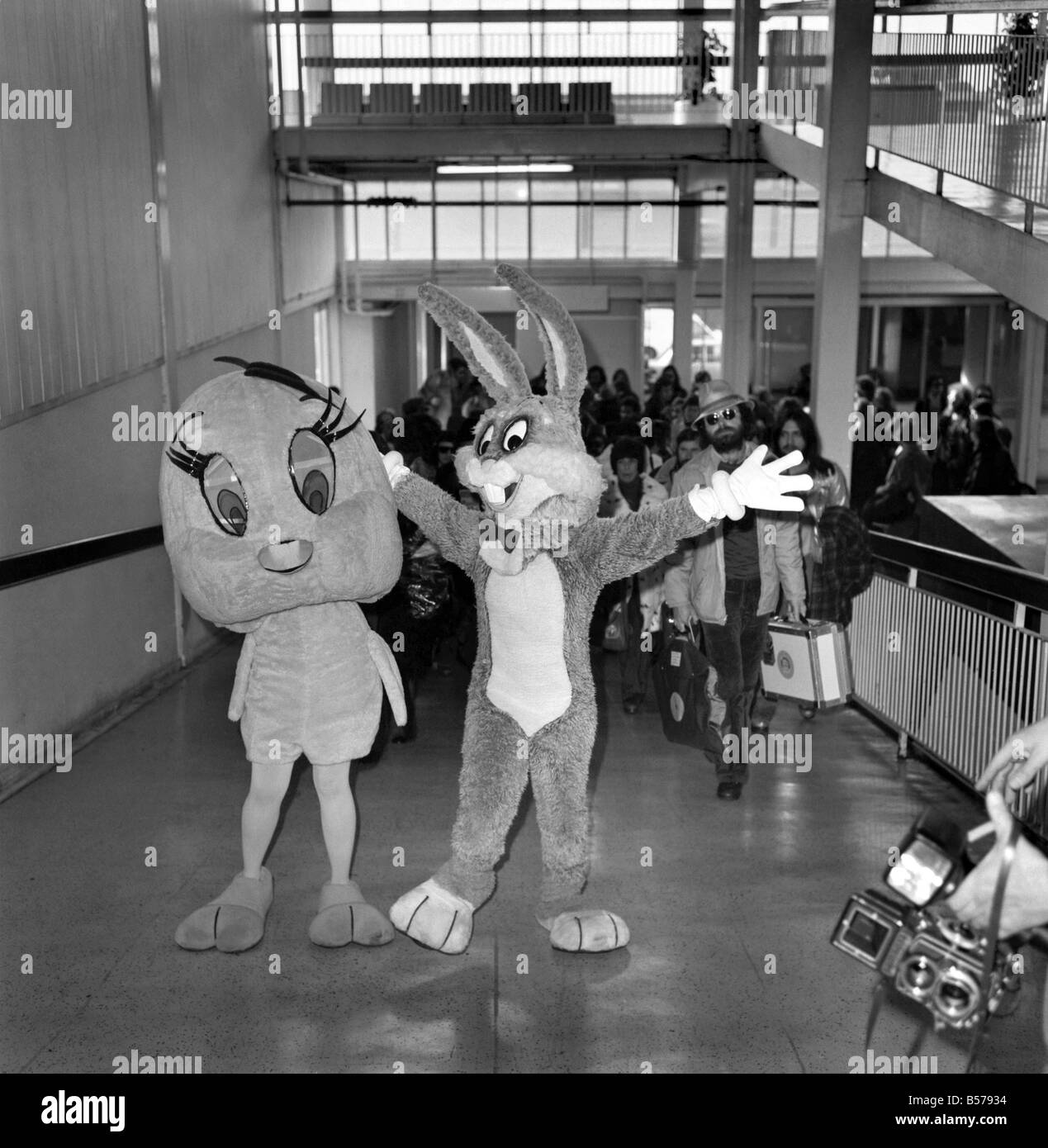 Bugs Bunny and Tweety Pie. January 1975 75-00235 Stock Photo