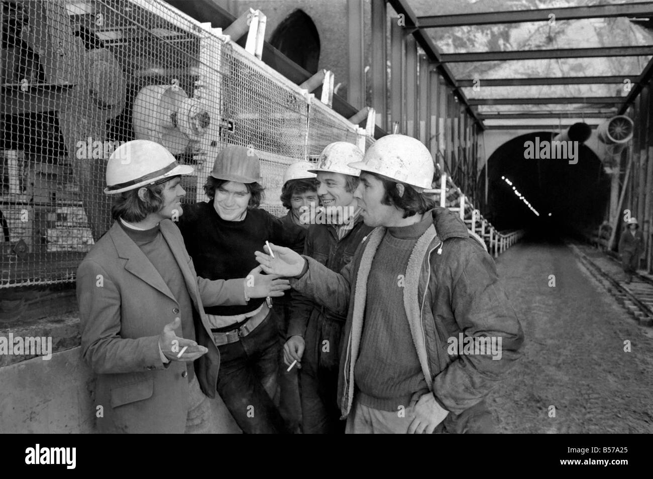 The Channel Tunnel Axed. David Burrow. (Project Executive). January 1975 75-00387 Stock Photo