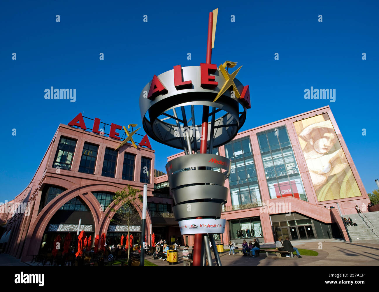 Exterior of new ALEXA shopping mall in Alexanderplatz in Berlin Germany 2008 Stock Photo