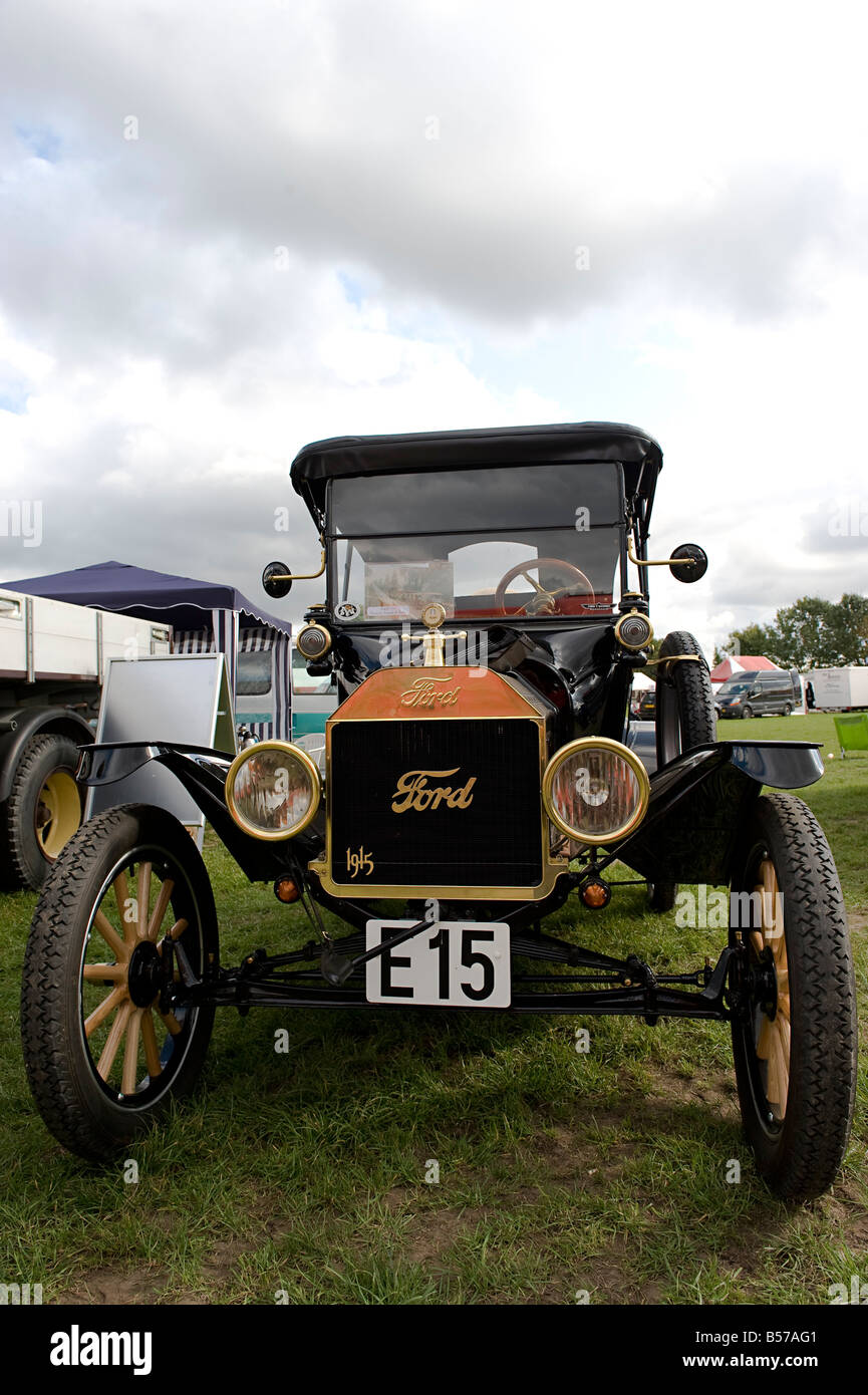 Completely restored Ford T from 1915 The ingine is running perfectly and all parts used for restoring it are original parts Stock Photo
