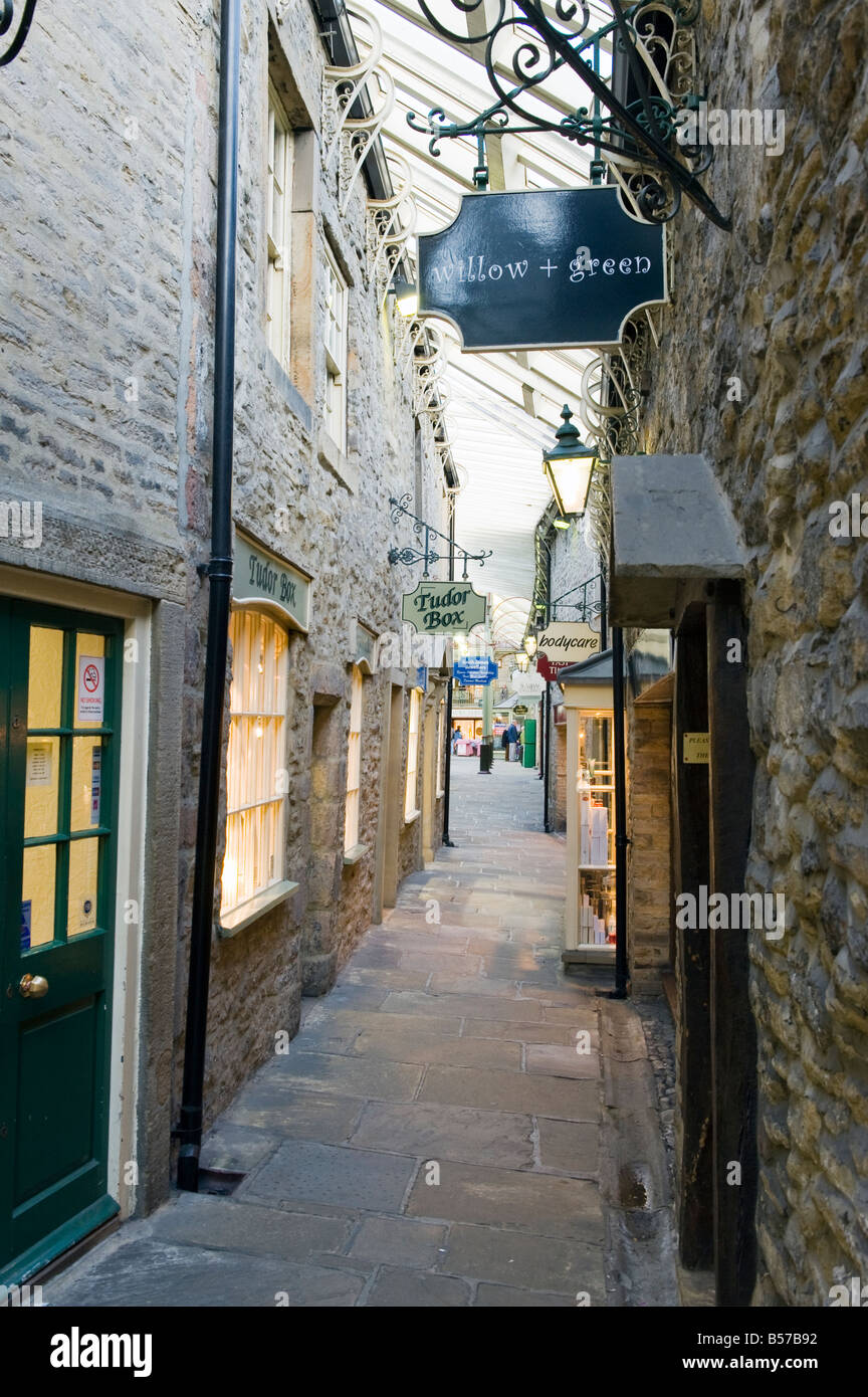 Craven Court Shopping Arcade,in  Skipton 'North Yorkshire' England, 'Great Britain' Stock Photo