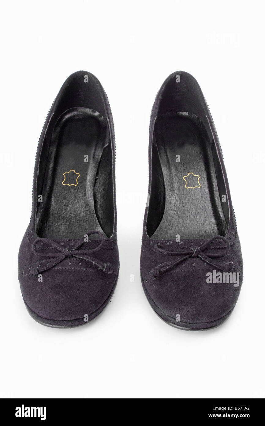 Elegant black high heels shoes Stock Photo