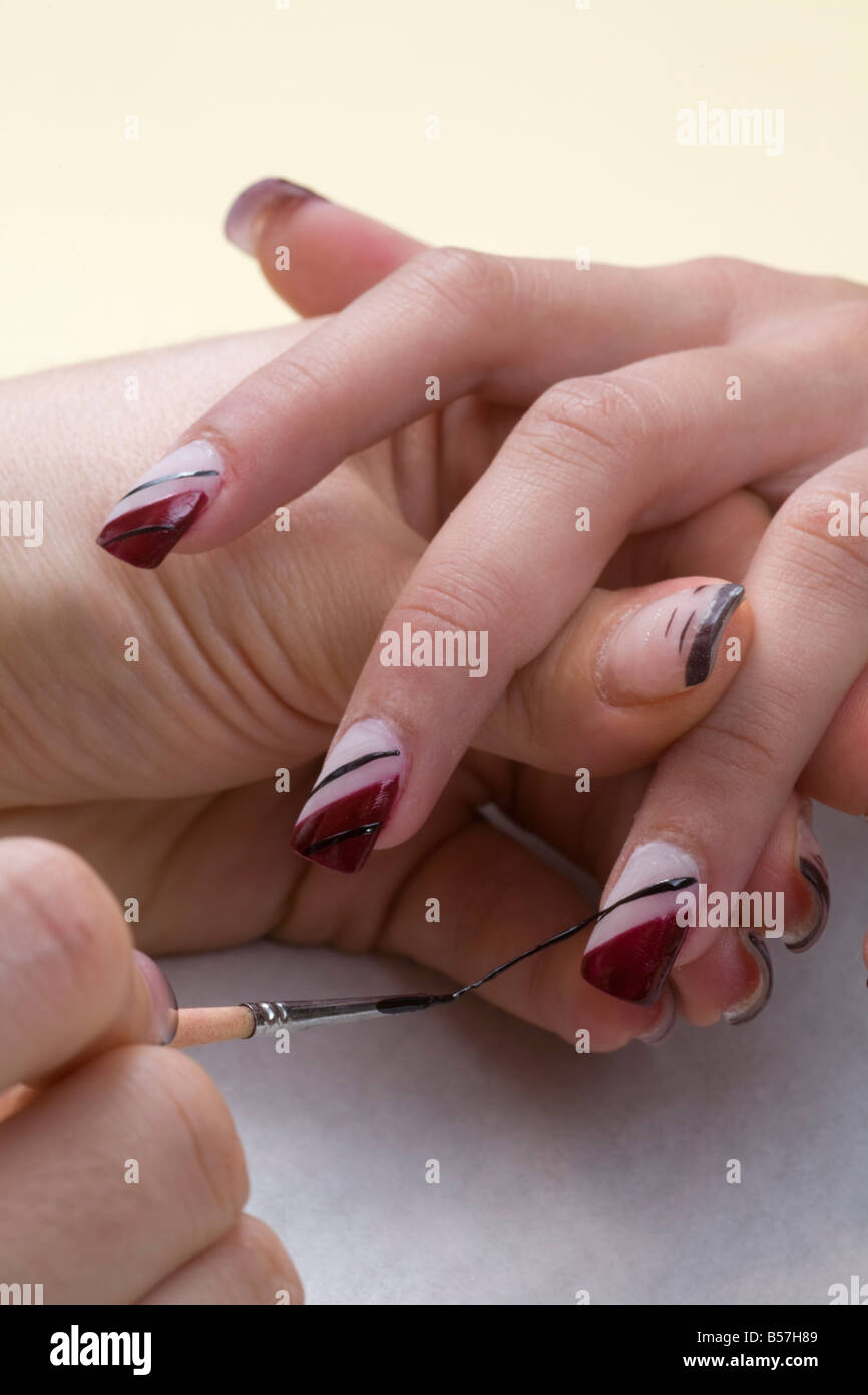 False nails hi-res stock photography and images - Alamy