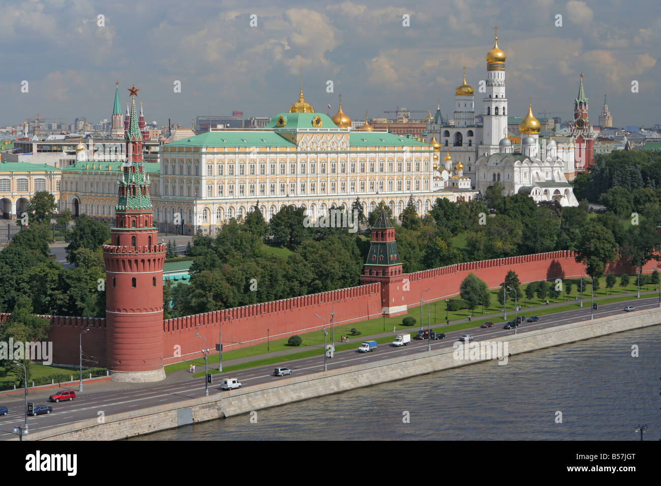 Moscow Kremlin from the Height Stock Photo